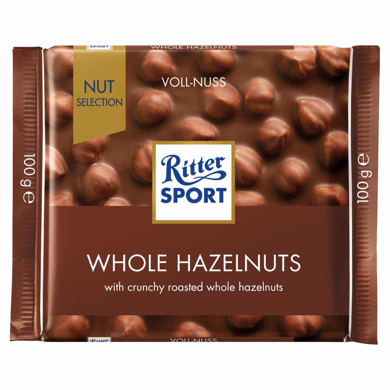 Zdjęcia - Ritter Sport Czekolada mleczna z całymi prażonymi orzechami laskowymi 100 g