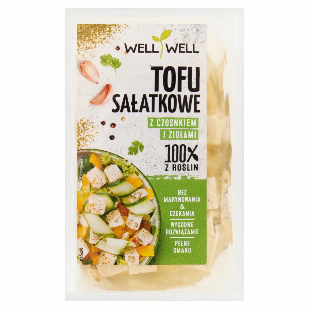 Zdjęcia - Well Well Tofu sałatkowe z czosnkiem i ziołami 140 g