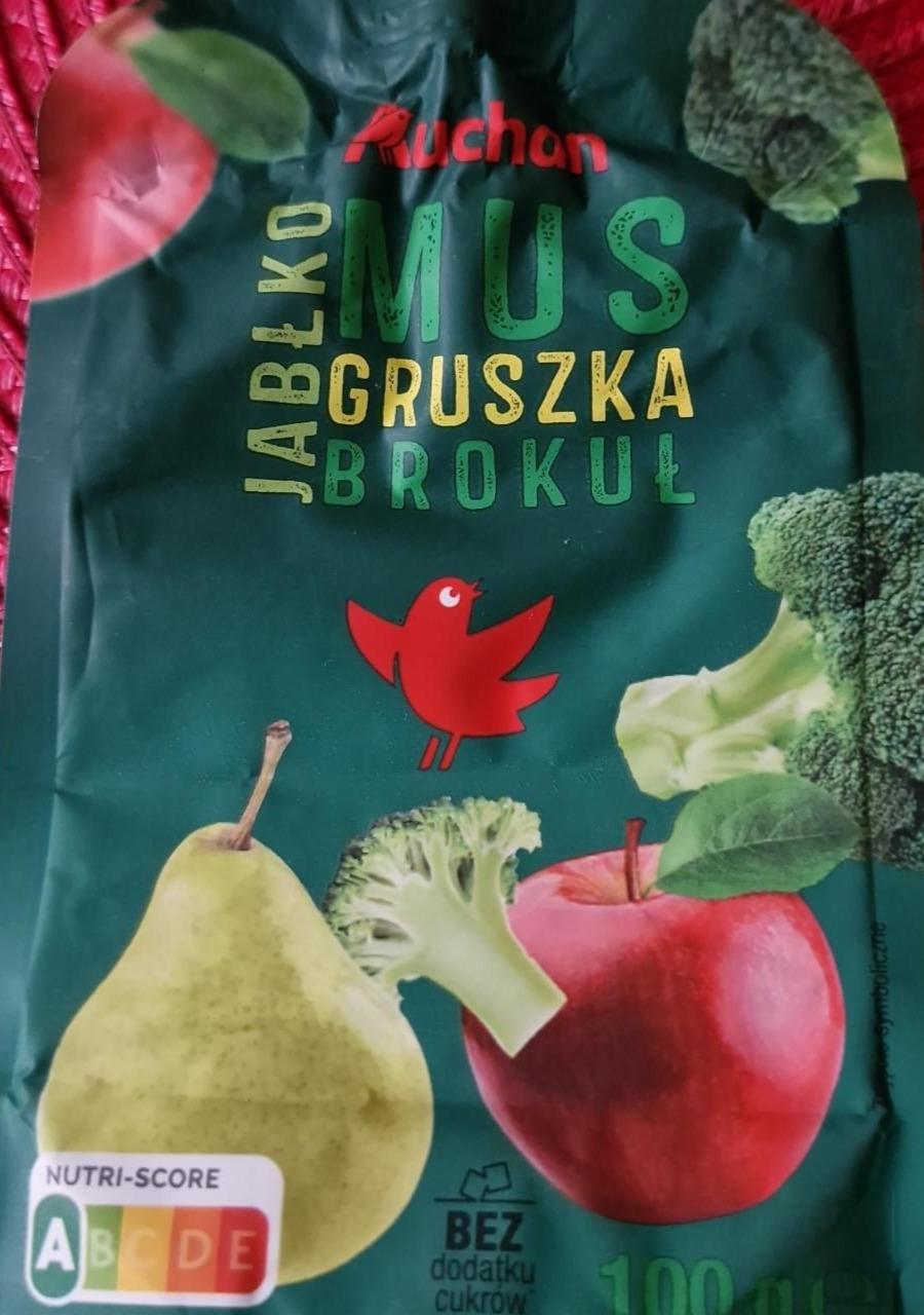 Zdjęcia - Mus gruszka jabłko brokuł Auchan