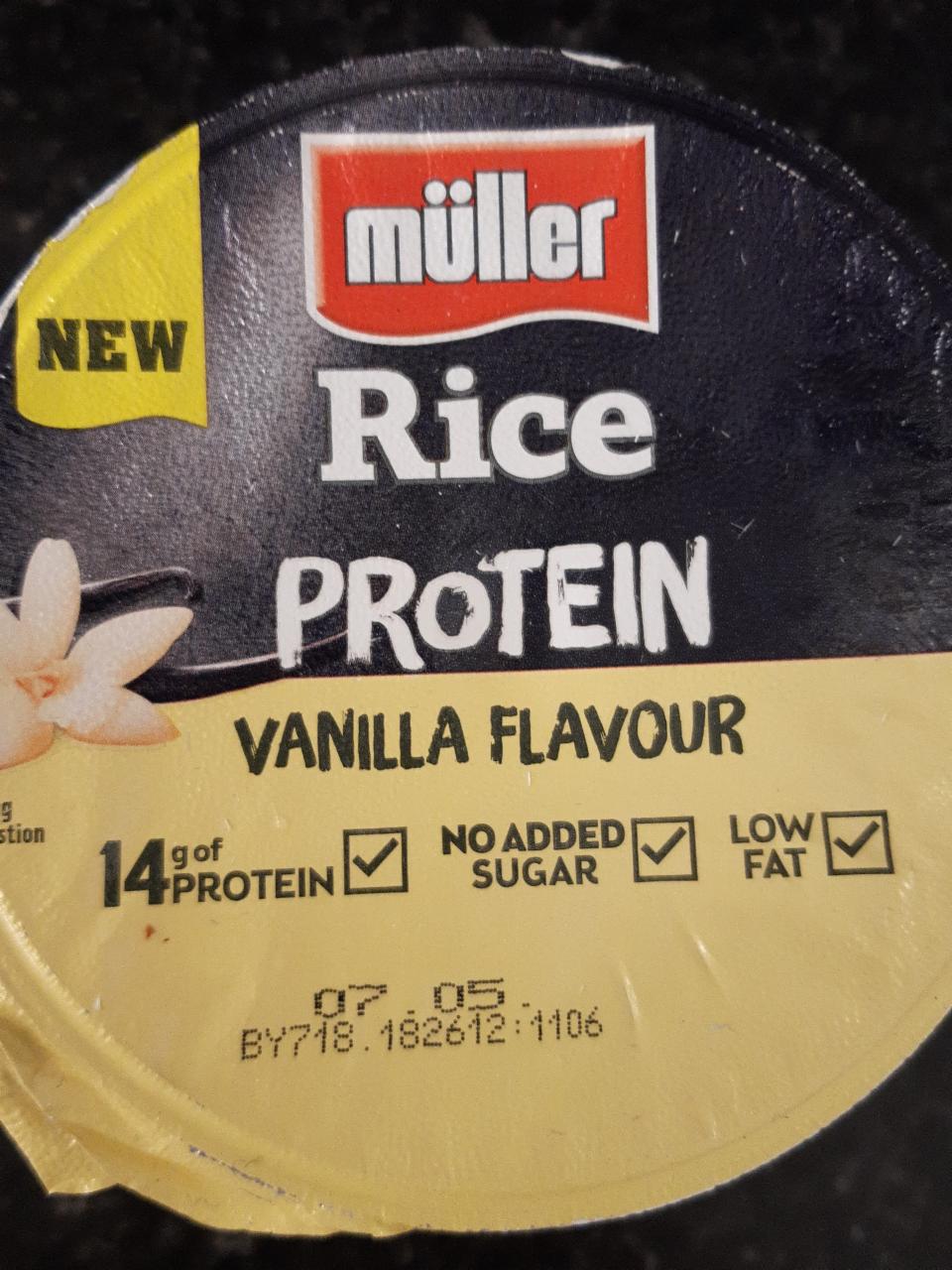 Zdjęcia - Rice protein vanilla flavour Müller