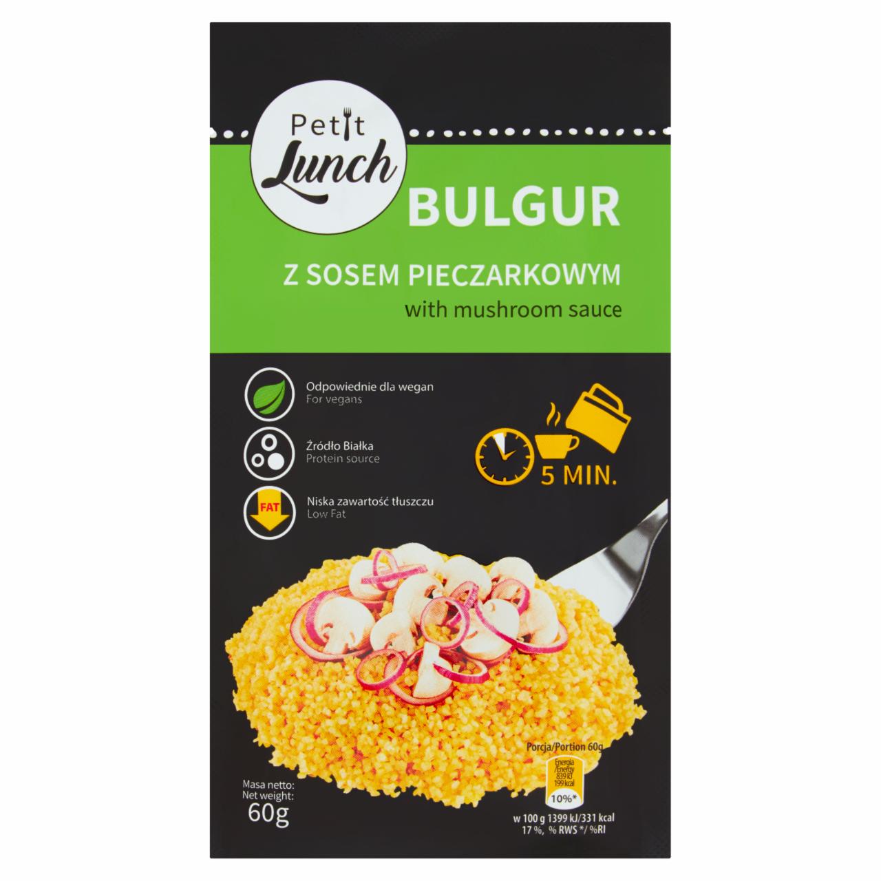 Zdjęcia - Petit Lunch Bulgur z sosem pieczarkowym 60 g