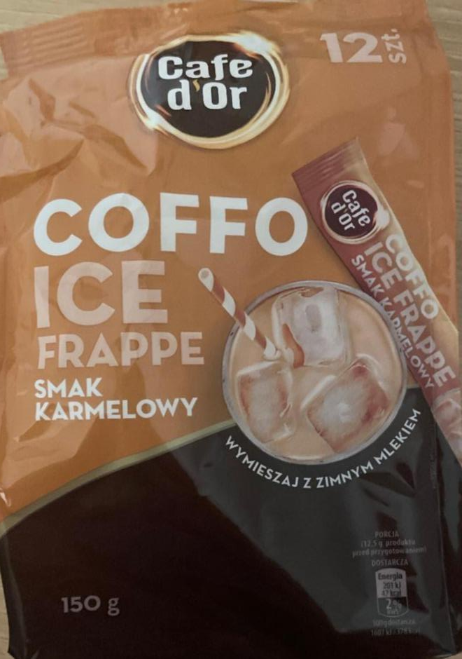 Zdjęcia - Coffo ice frappe smak karmelowy Cafe D'Or