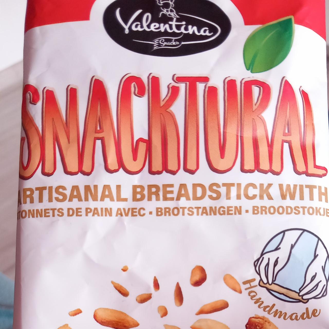 Zdjęcia - Snacktural Paluszki chlebowe z ziarnami słonecznika Valentina