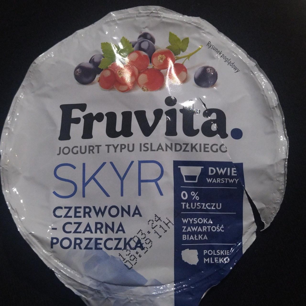 Zdjęcia - Skyr czerwona czarna porzeczka Fruvita