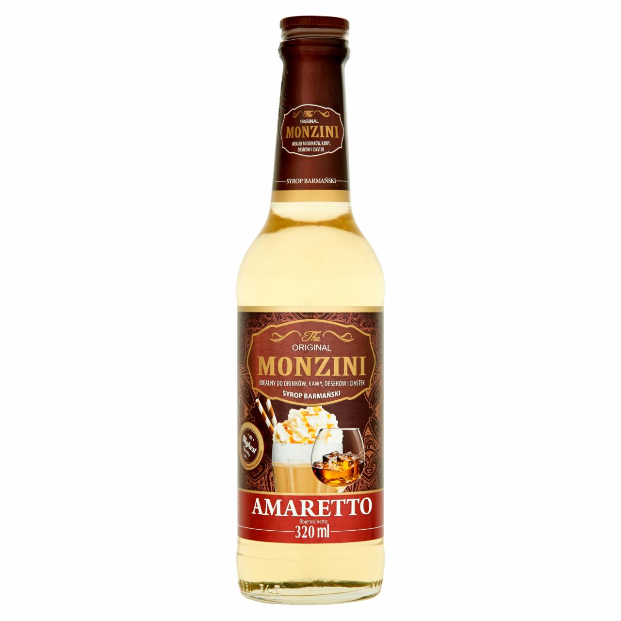 Zdjęcia - Monzini Amaretto Syrop barmański 320 ml