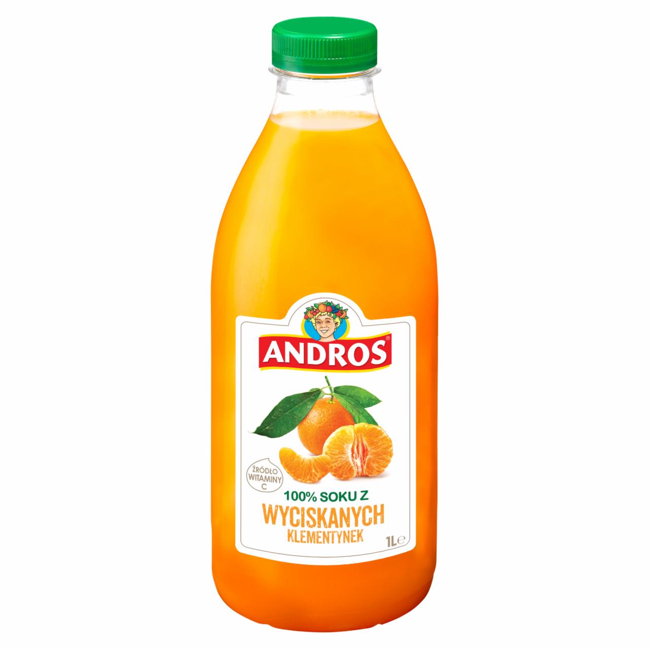 Zdjęcia - Andros 100 % soku z wyciskanych klementynek 1 l