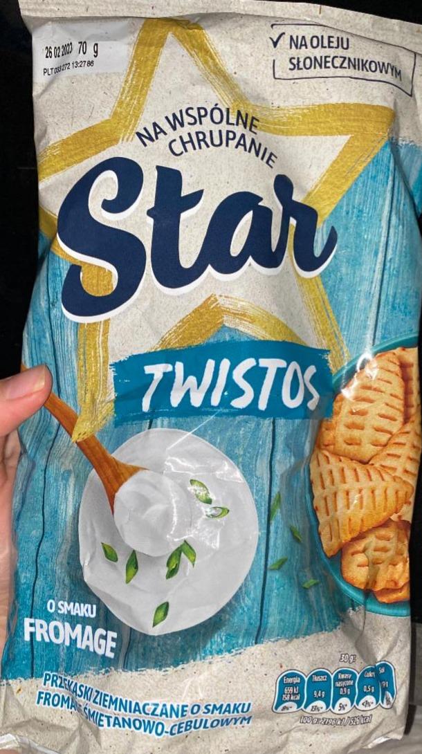 Zdjęcia - Twistos Przekąski ziemniaczane o smaku fromage śmietanowo-cebulowym Star