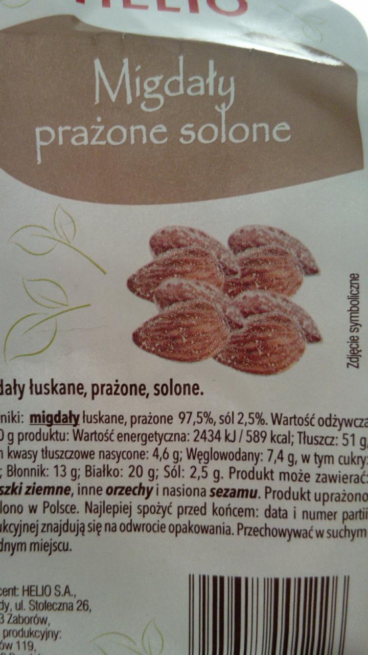 Zdjęcia - Migdały prażonesolone Helio