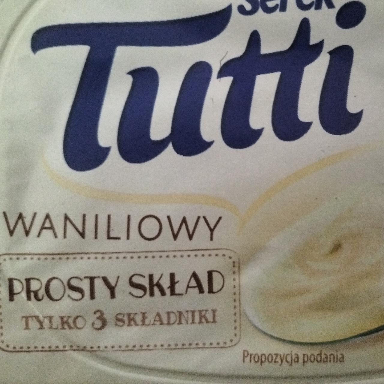 Zdjęcia - Serek wanilinowy prosty skład Tutti