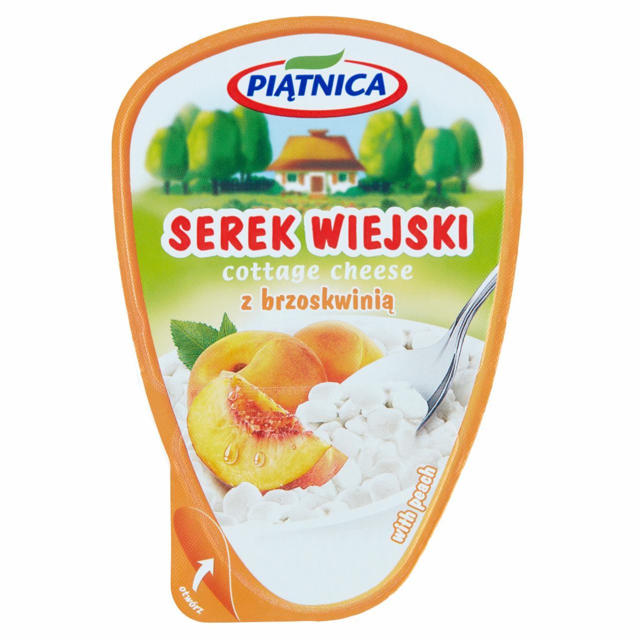 Zdjęcia - Piątnica Serek wiejski z brzoskwinią 150 g