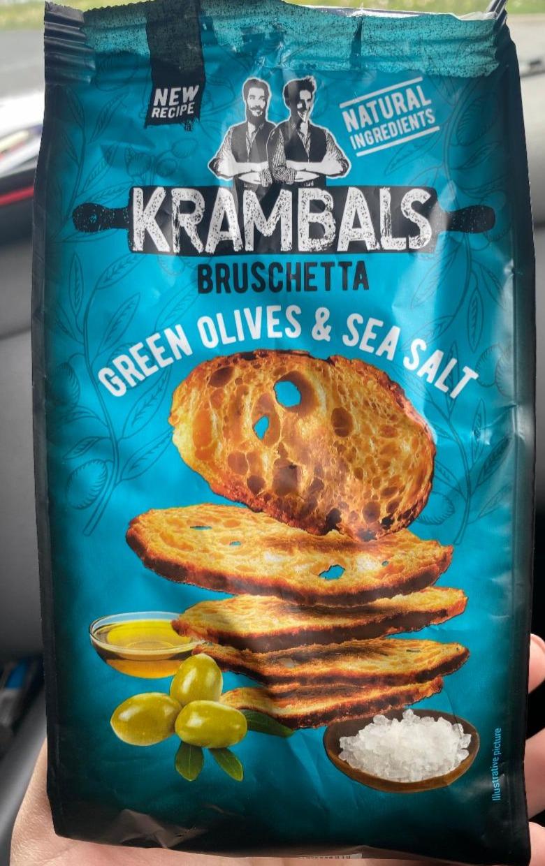 Zdjęcia - Bruschetta green olives & sea salt Krambals