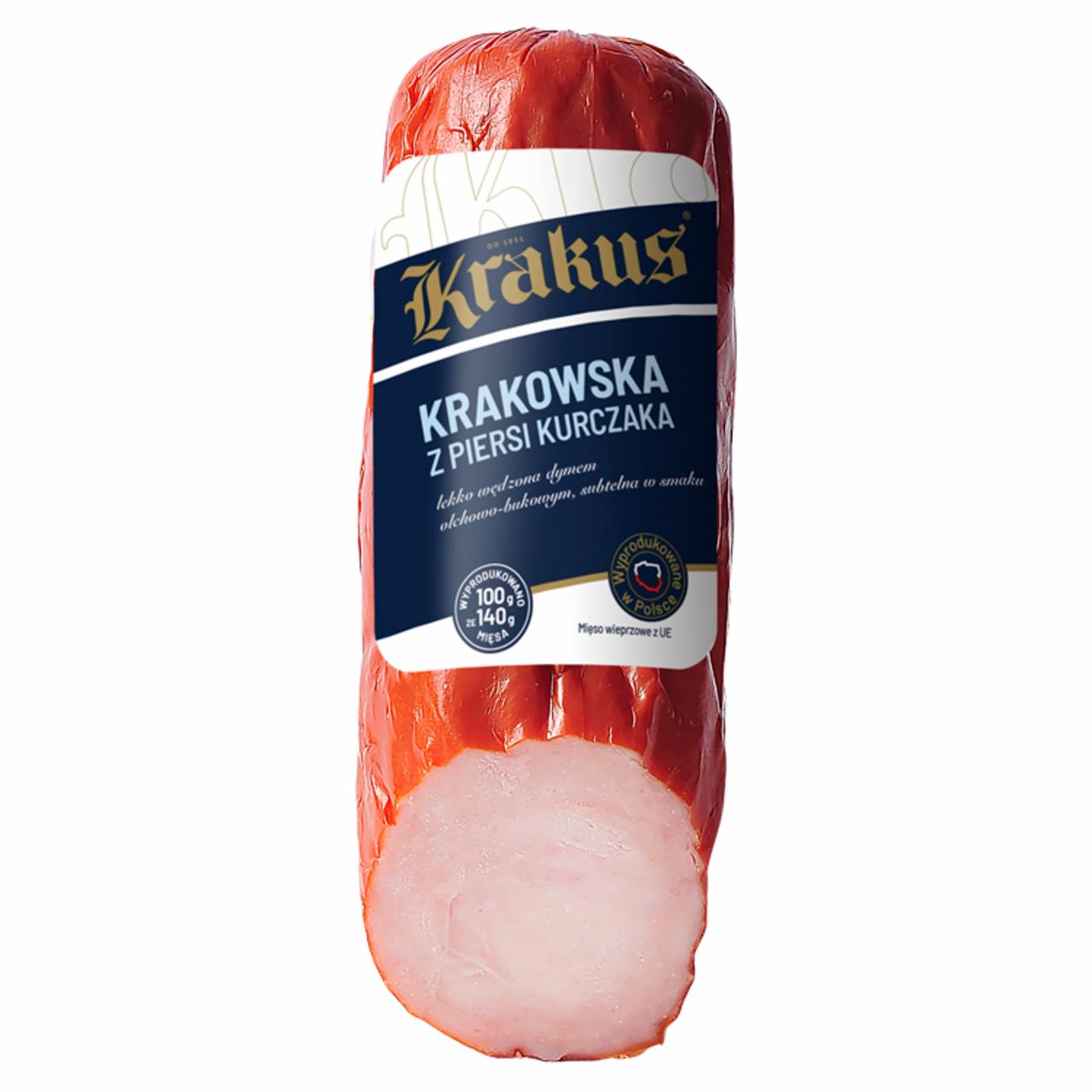 Zdjęcia - Krakus Kiełbasa krakowska z piersi kurczaka 250 g