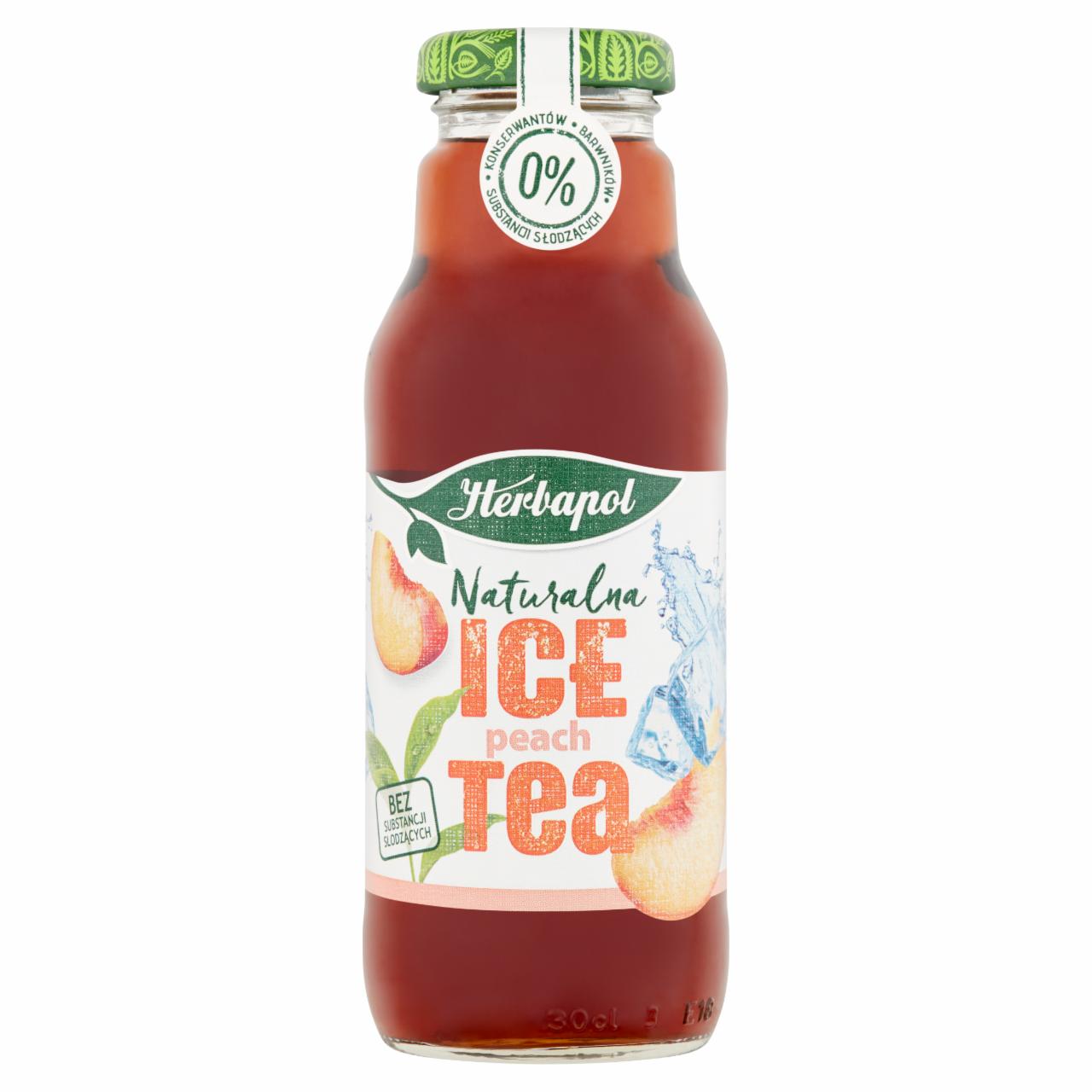 Zdjęcia - Herbapol Naturalna Ice Tea Peach Napój niegazowany 300 ml