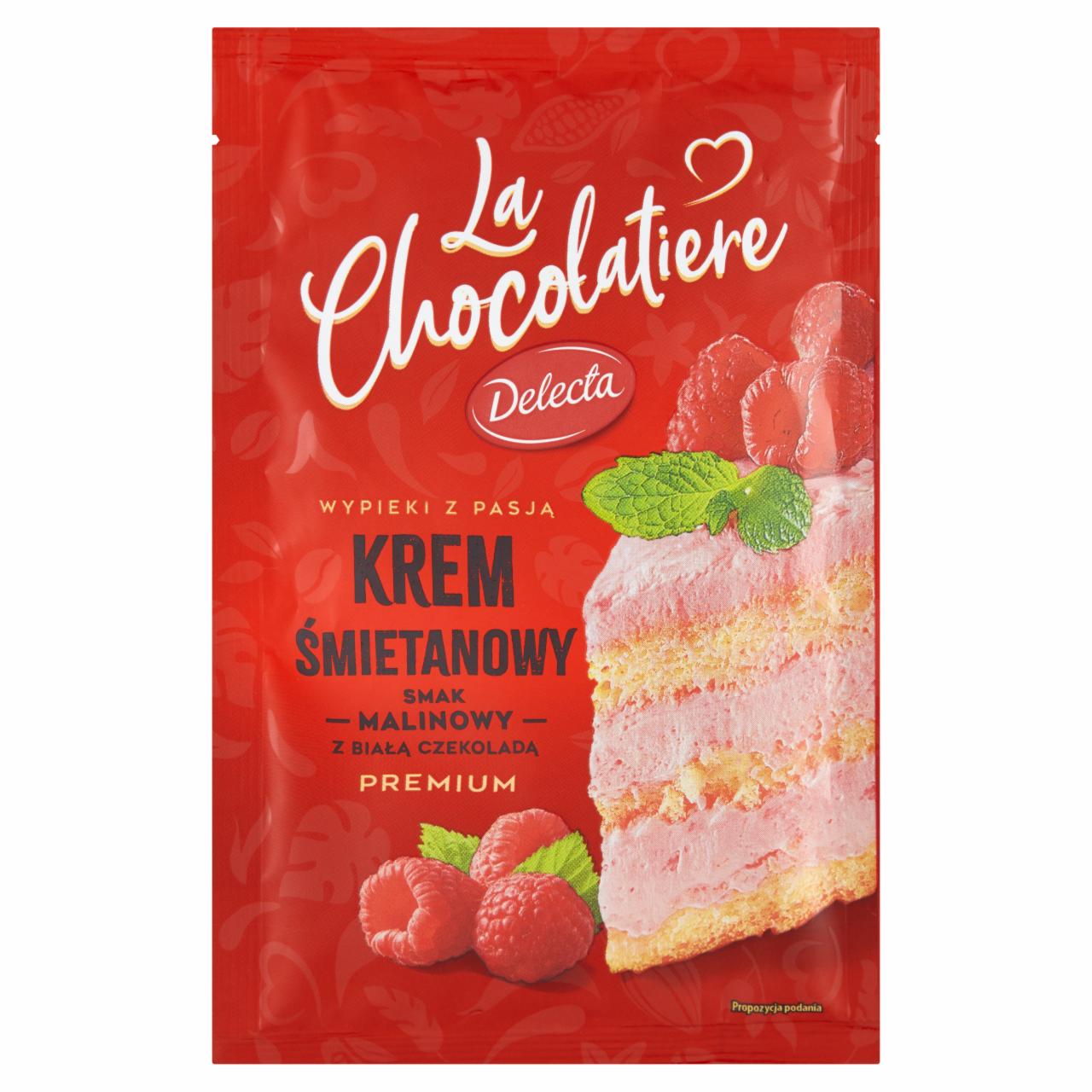 Zdjęcia - Delecta La Chocolatiere Premium Krem śmietanowy smak malinowy 71 g