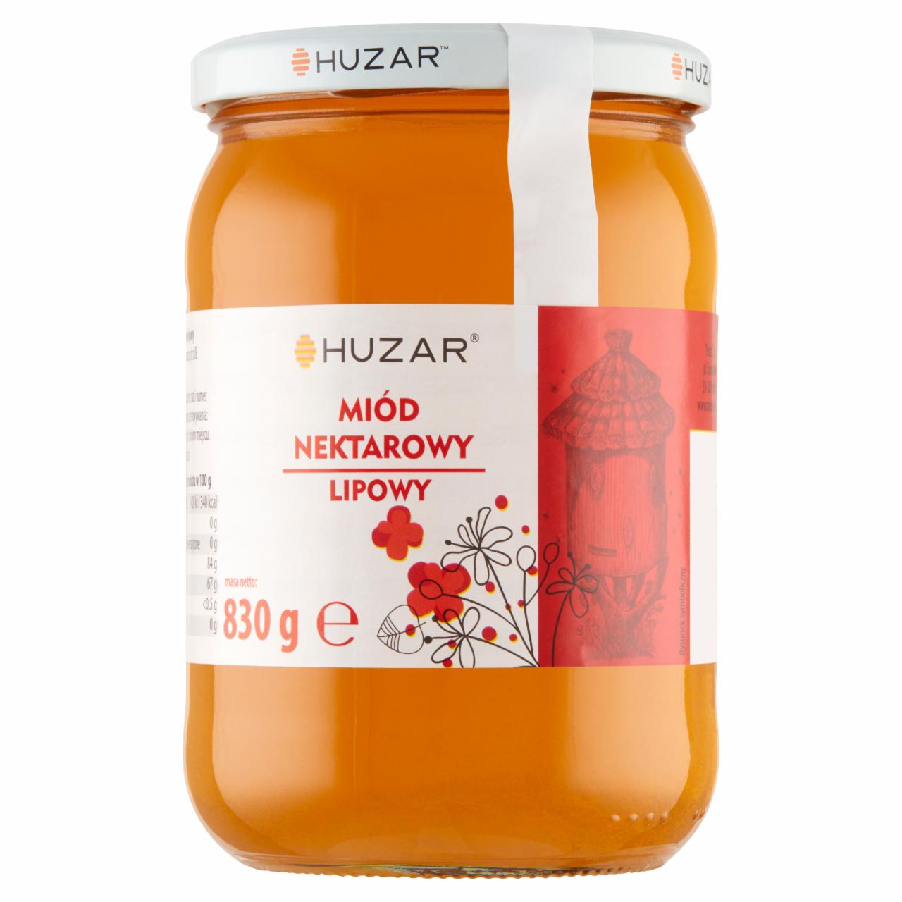 Zdjęcia - Huzar Miód nektarowy lipowy 830 g