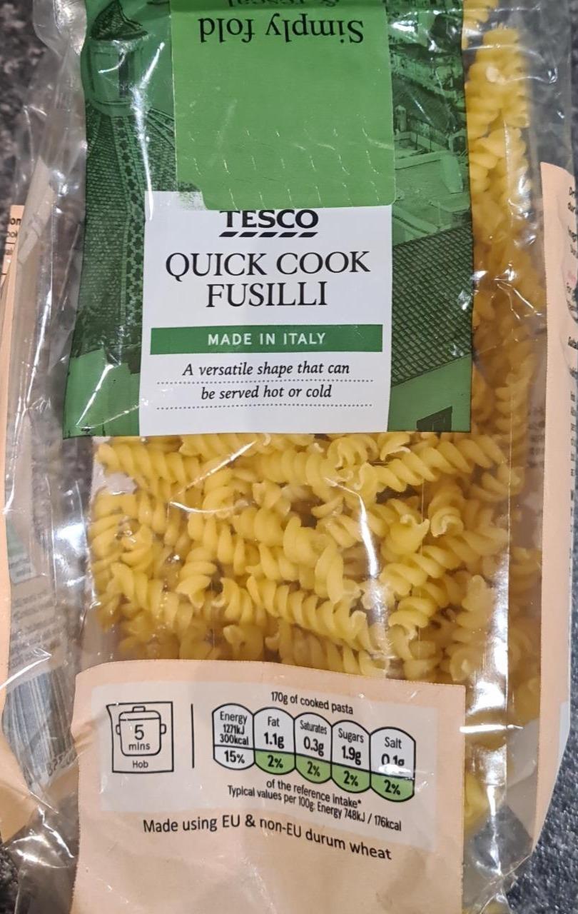 Zdjęcia - Makaron quick cook fusilli Tesco