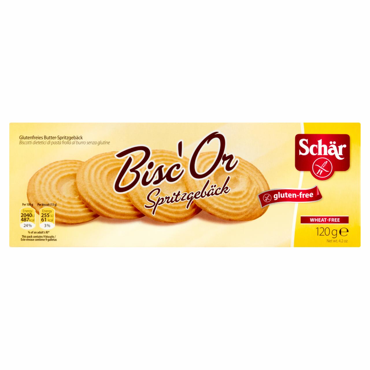 Zdjęcia - Schär Bisc'Or Herbatniki bezglutenowe 120 g