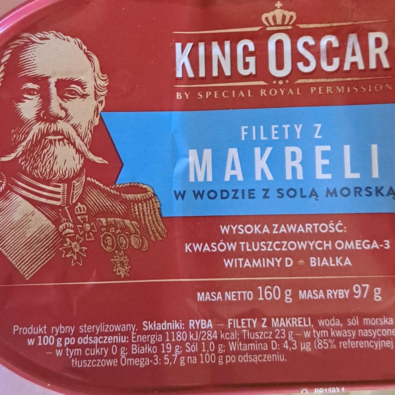 Zdjęcia - Filety z makreli w wodzie z solą morską King Oscar