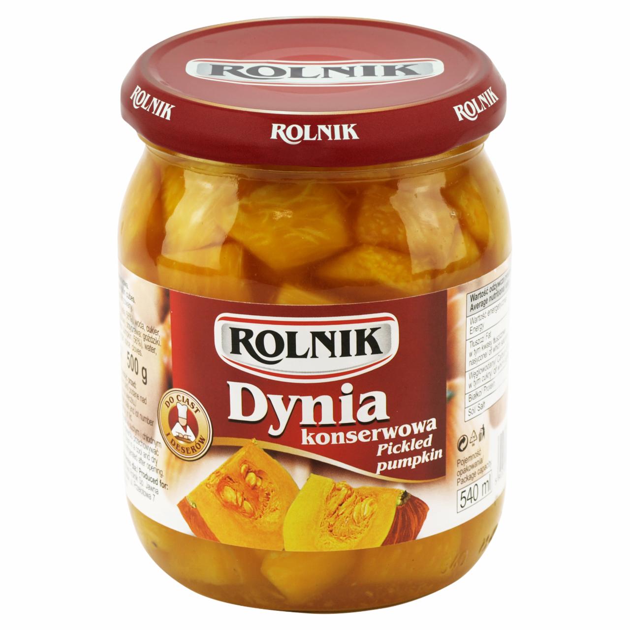 Zdjęcia - Rolnik Dynia konserwowa 500 g