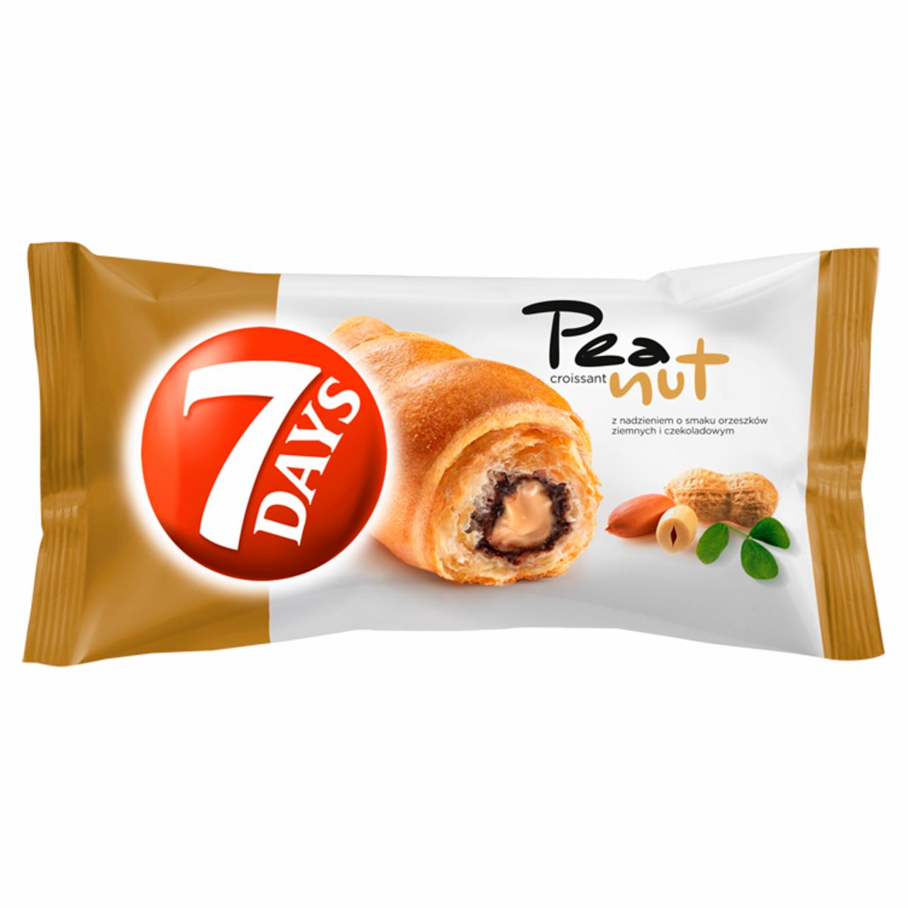 Zdjęcia - 7 Days Croissant z nadzieniem z orzeszków ziemnych i kakaowym 60 g