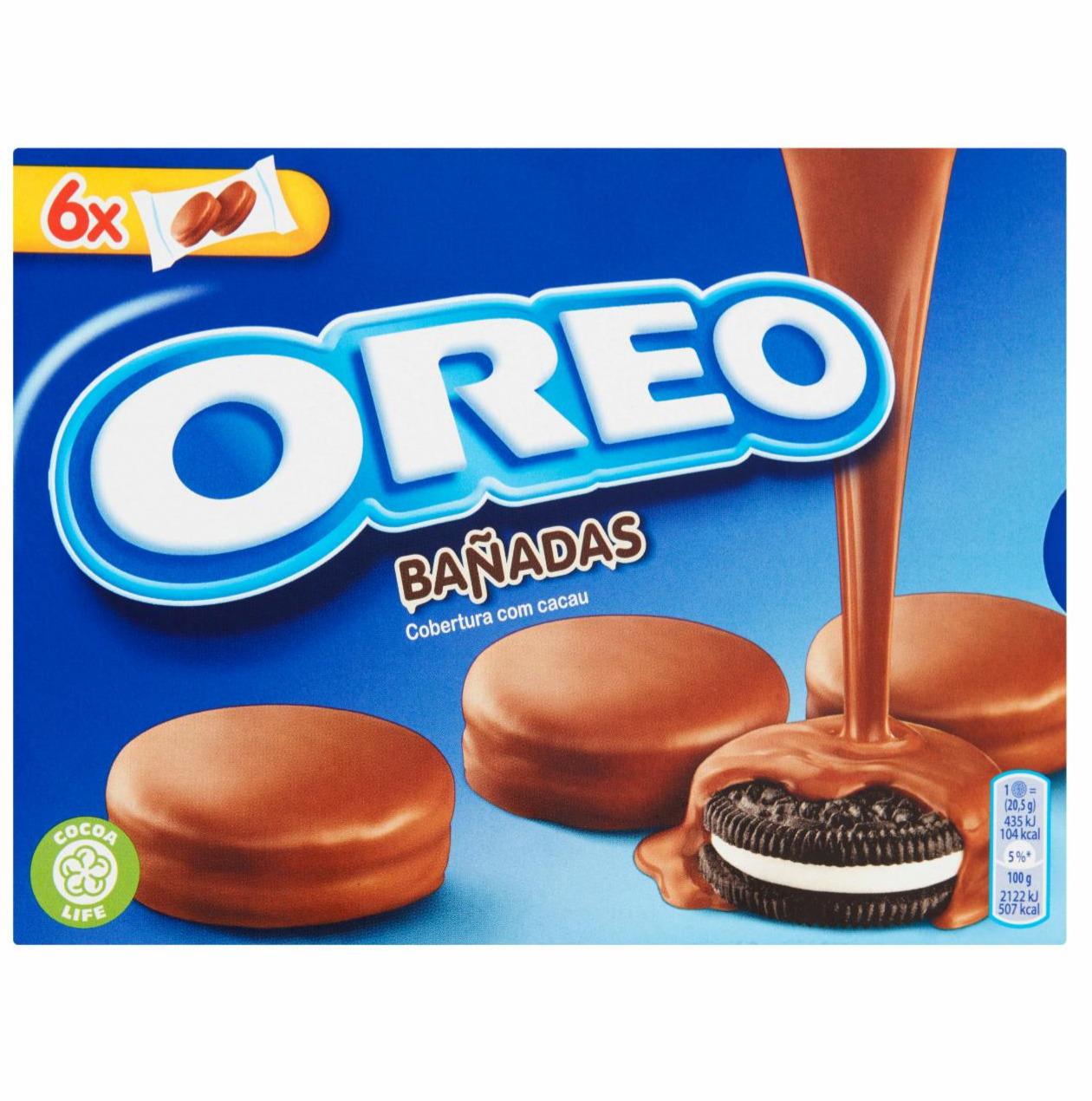 Zdjęcia - Oreo Ciastka kakaowe z nadzieniem o smaku waniliowym oblane polewą kakaową 246 g (12 sztuk)