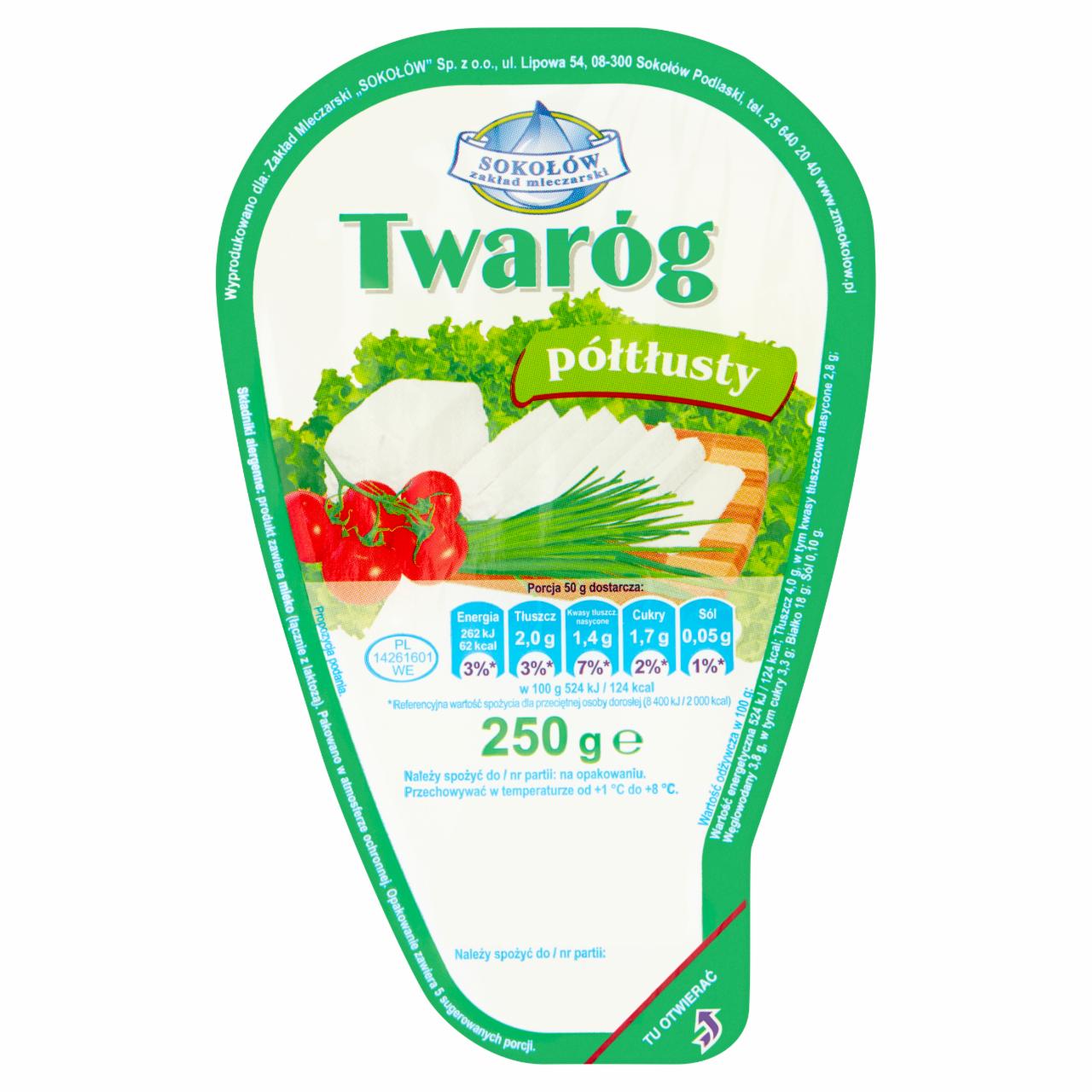 Zdjęcia - Twaróg półtłusty 250 g Sokołów zakład mleczny