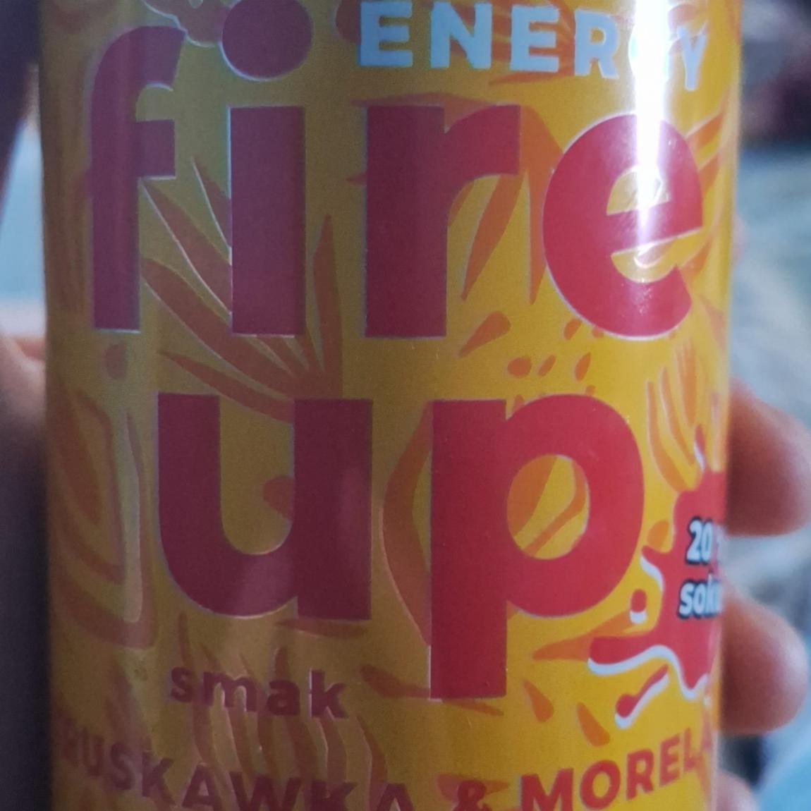 Zdjęcia - Energy drink truskawska morela Fire up