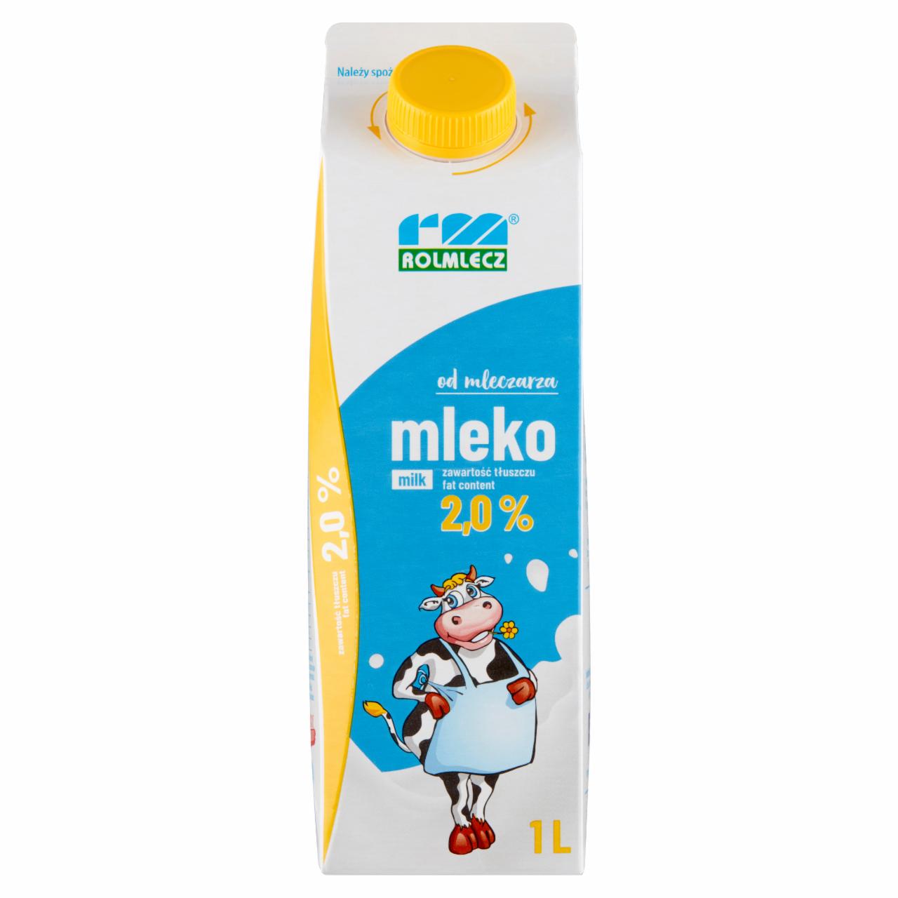 Zdjęcia - Rolmlecz Mleko 2,0 % 1 l