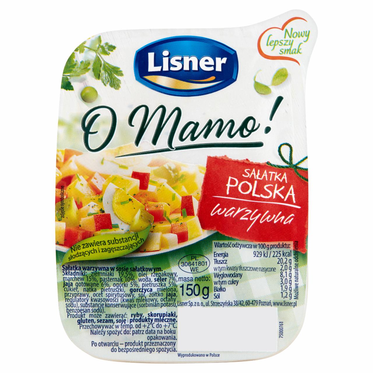 Zdjęcia - Lisner O Mamo! Sałatka polska warzywna 150 g