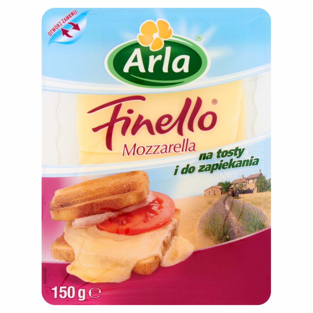 Zdjęcia - Arla Finello Mozzarella Ser w plastrach 150 g