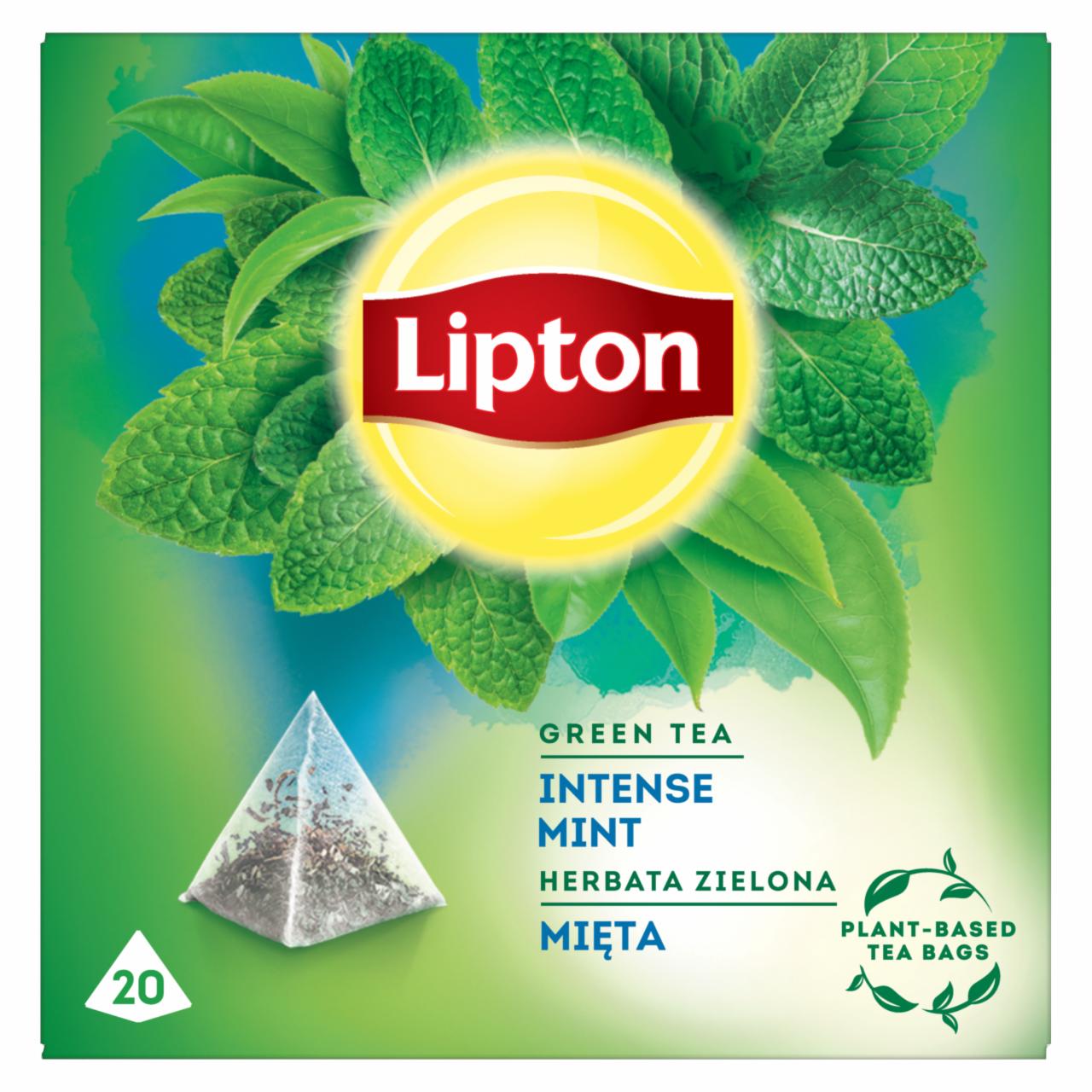 Zdjęcia - Lipton Herbata zielona mięta 32 g (20 torebek)