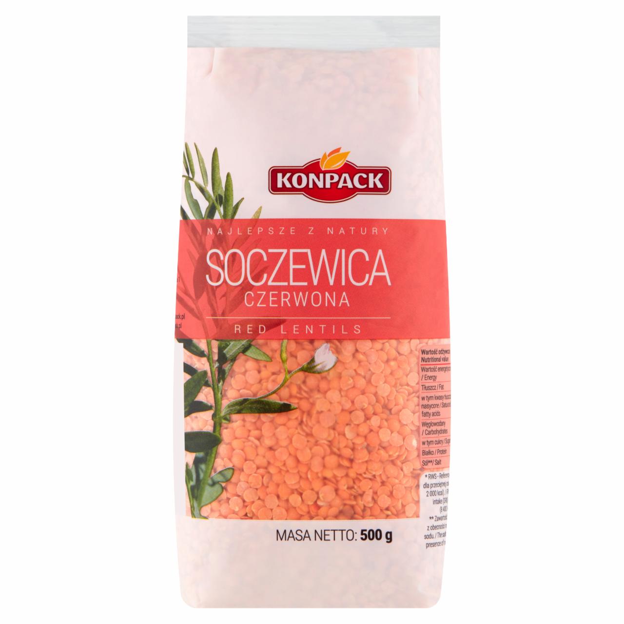 Zdjęcia - Konpack Soczewica czerwona 500 g