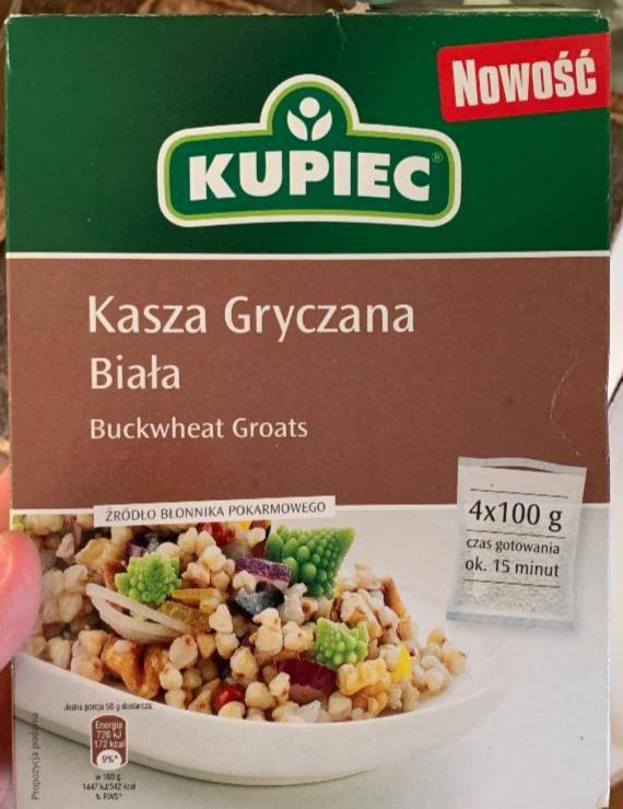 Zdjęcia - Kupiec Kasza gryczana biała 400 g (4 torebki)