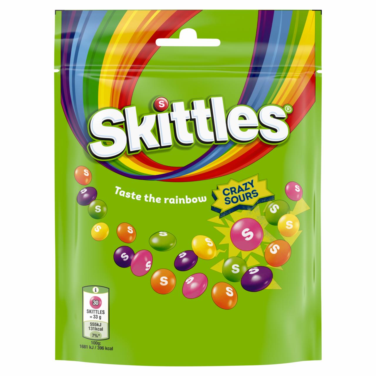 Zdjęcia - Skittles Crazy Sours Cukierki do żucia 152 g