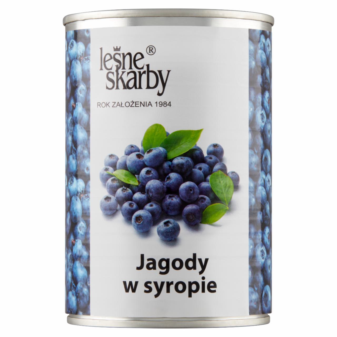 Zdjęcia - Leśne Skarby Jagody w syropie 400 g