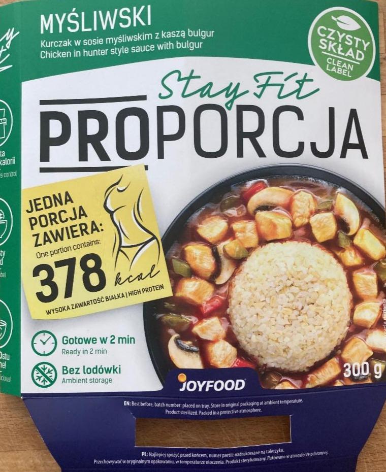 Zdjęcia - Stay fit Kurczak w sosie myśliwskim z kaszą bulgur i warzywami ProPorcja