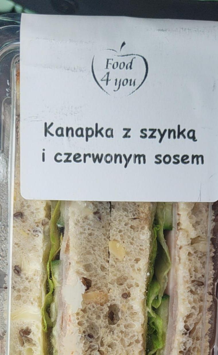 Zdjęcia - kanapka z szynką i czerwonym sosem Food 4 you