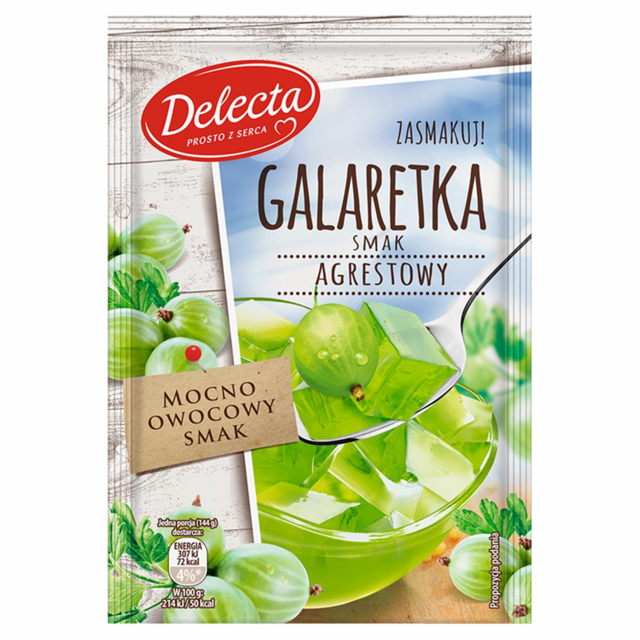 Zdjęcia - Delecta Galaretka smak agrestowy 75 g