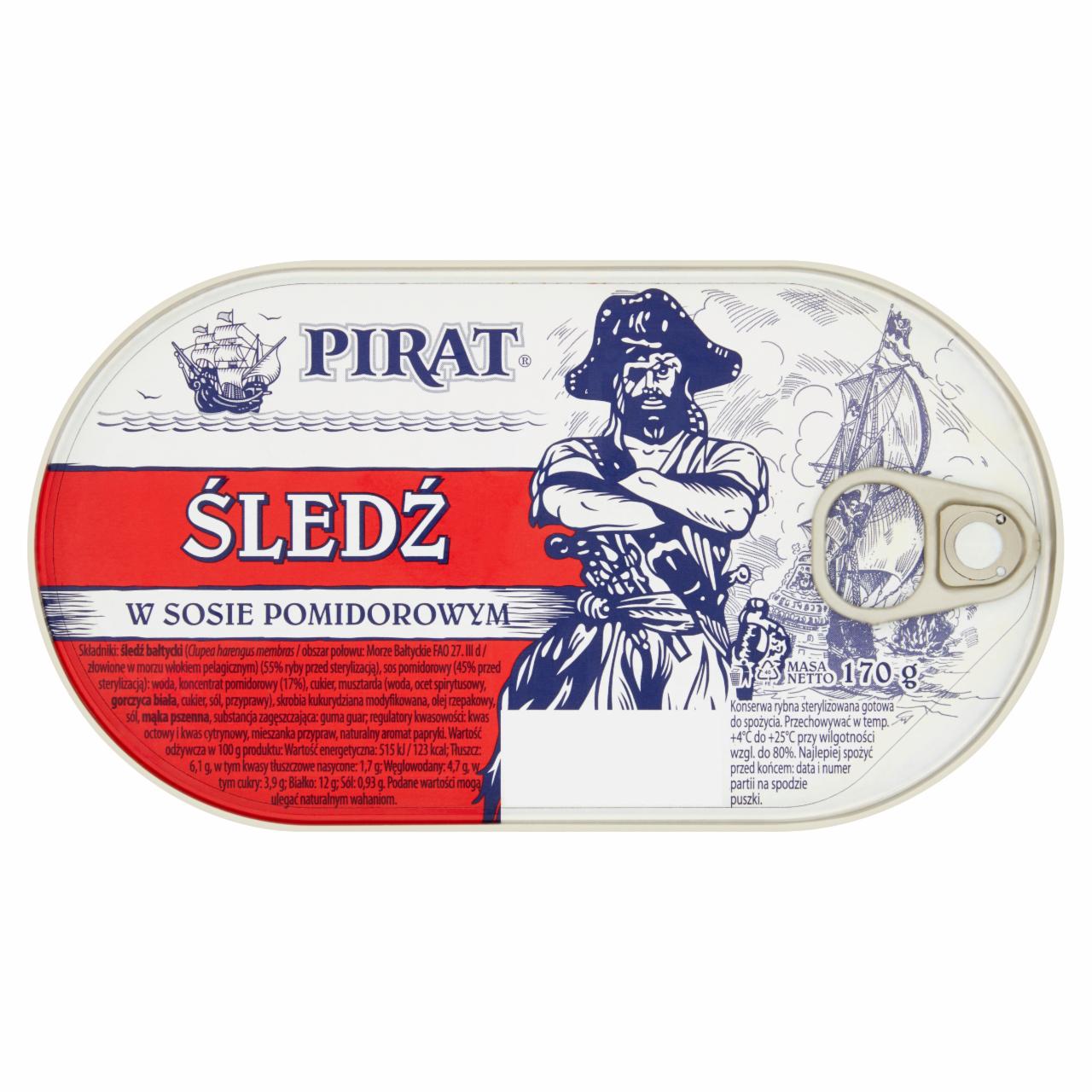 Zdjęcia - Pirat Śledź w sosie pomidorowym 170 g