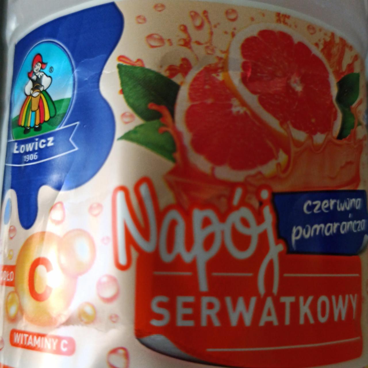 Zdjęcia - Napój serwatkowy czerwona pomarańcza Łowicz