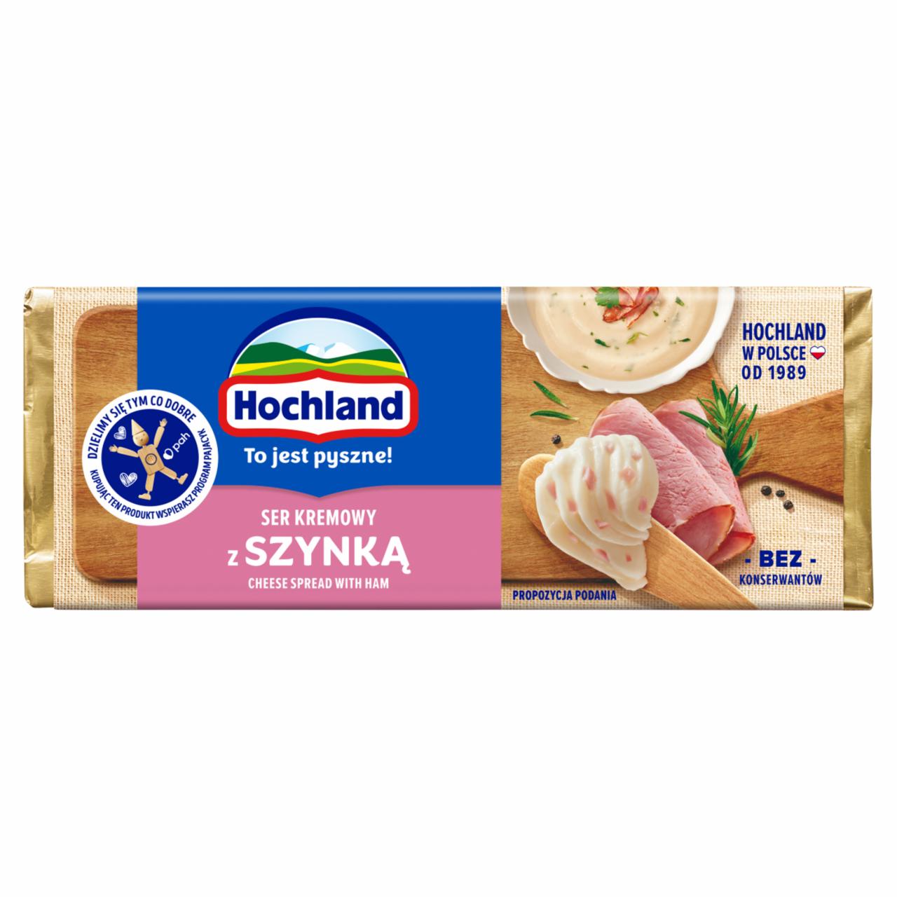 Zdjęcia - Hochland Ser kremowy z szynką 90 g