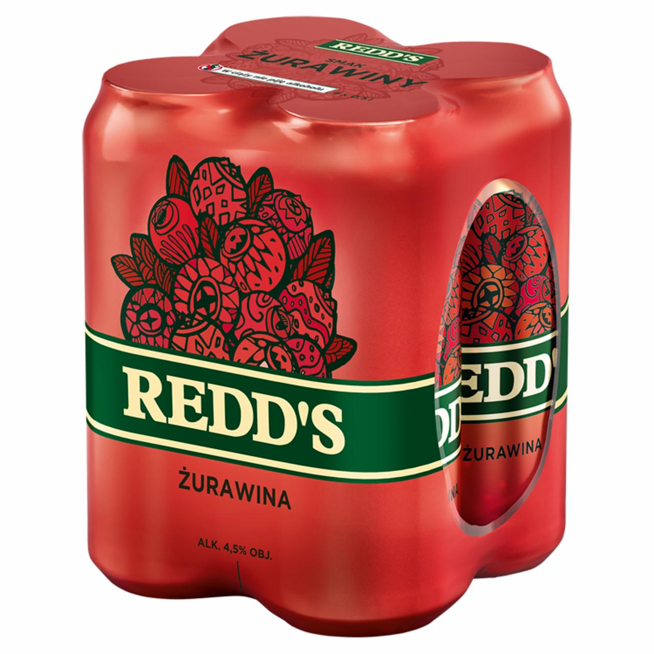 Zdjęcia - Redd's Piwo smak żurawiny 4 x 0,5 l