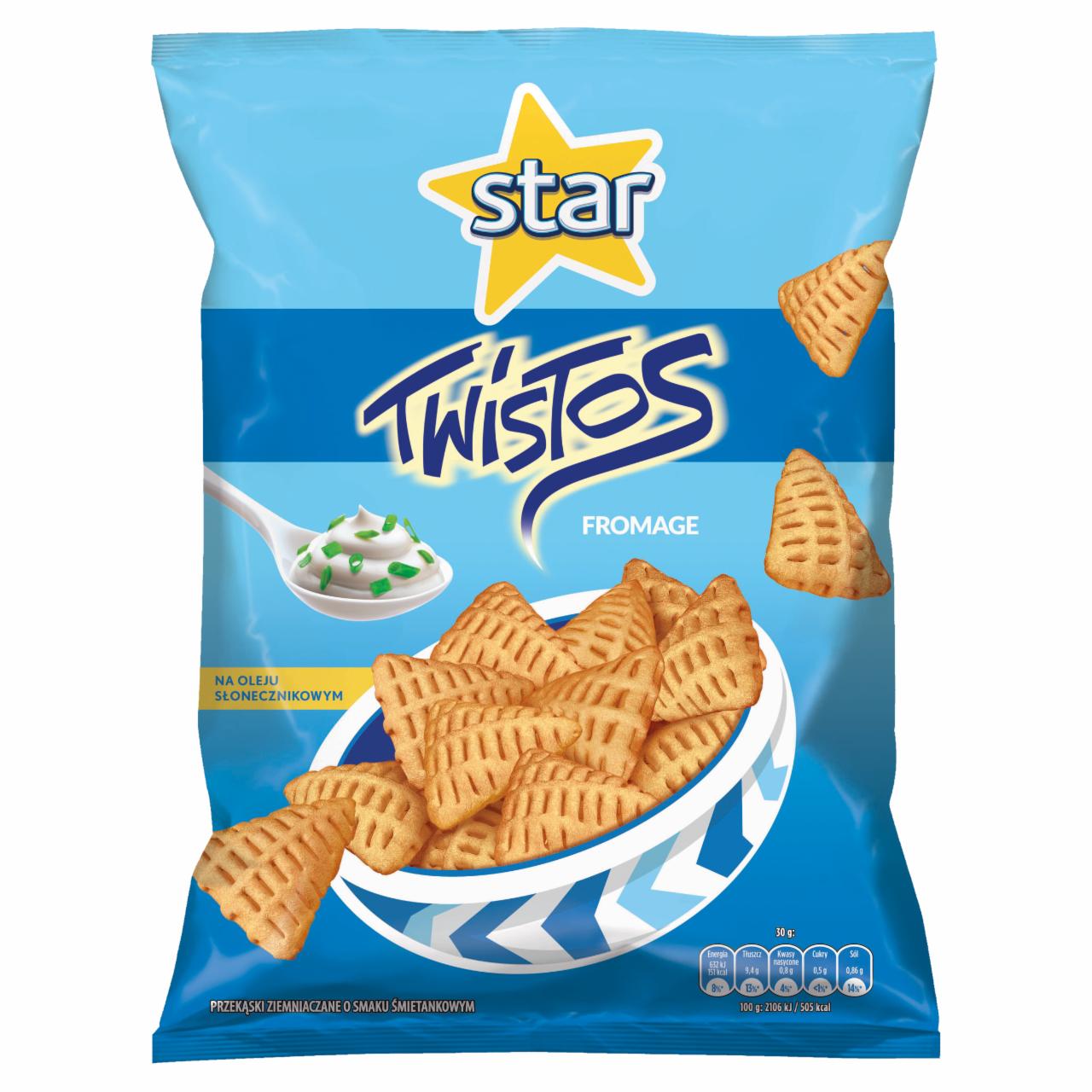 Zdjęcia - Star Twistos Przekąski ziemniaczane o smaku fromage śmietanowo-cebulowym 110 g