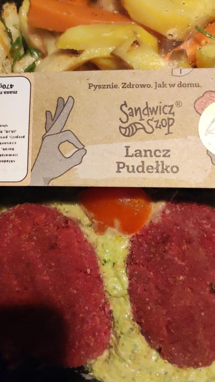 Zdjęcia - Kotlety z buraka z pesto, frytki warzywne sandwicz szop