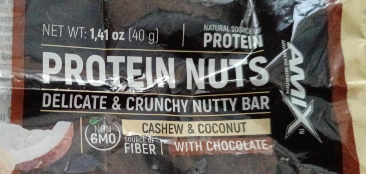 Zdjęcia - Protein nuts cashew & coconut with chocolate Amix