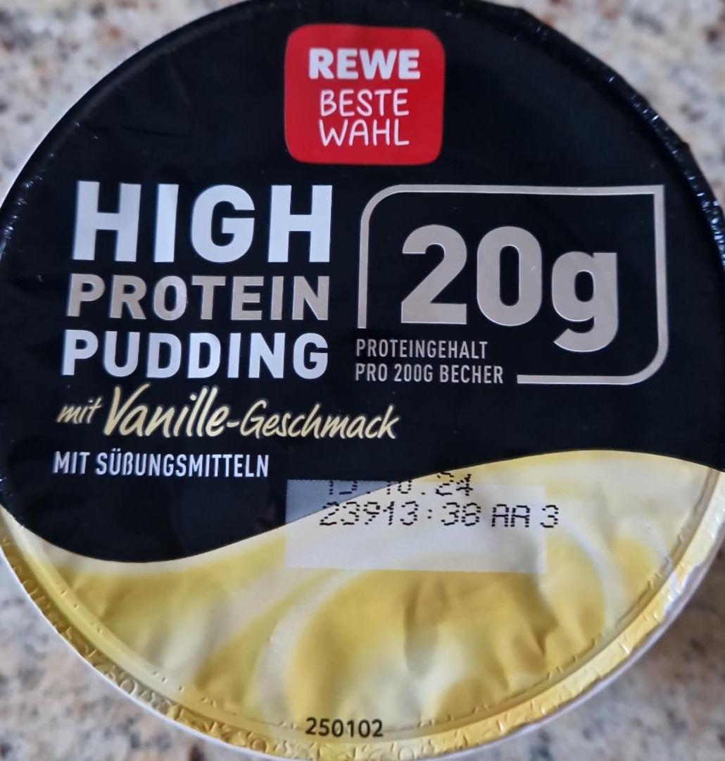 Zdjęcia - High protein pudding vanille Rewe beste wahl