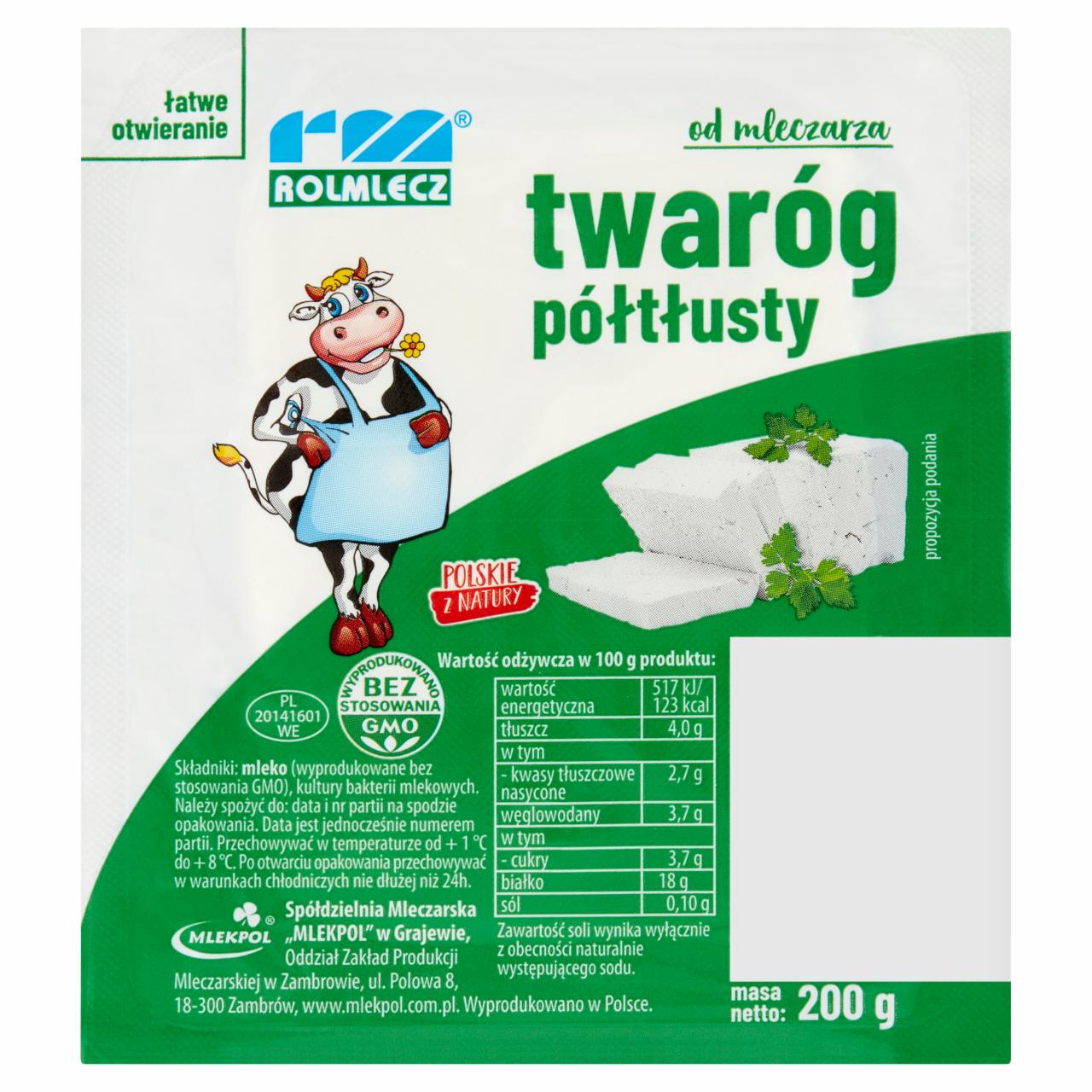 Zdjęcia - Rolmlecz Twaróg półtłusty 200 g