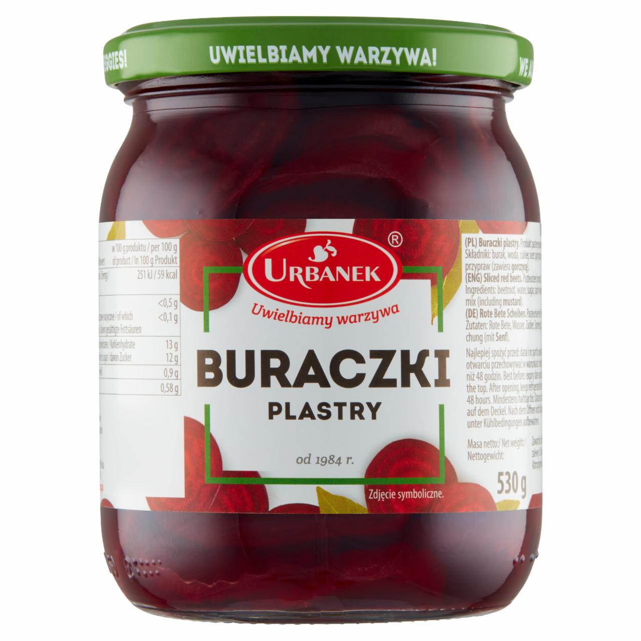 Zdjęcia - Urbanek Buraczki plastry 530 g