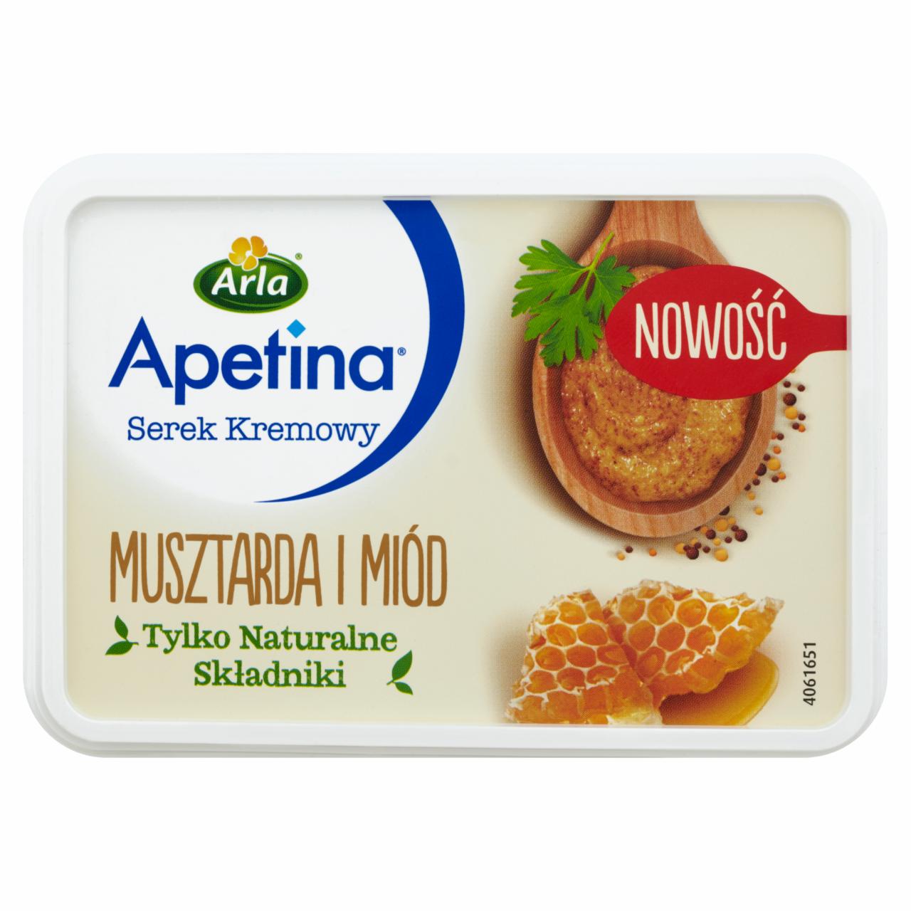 Zdjęcia - Apetina Serek kremowy musztarda i miód 125 g