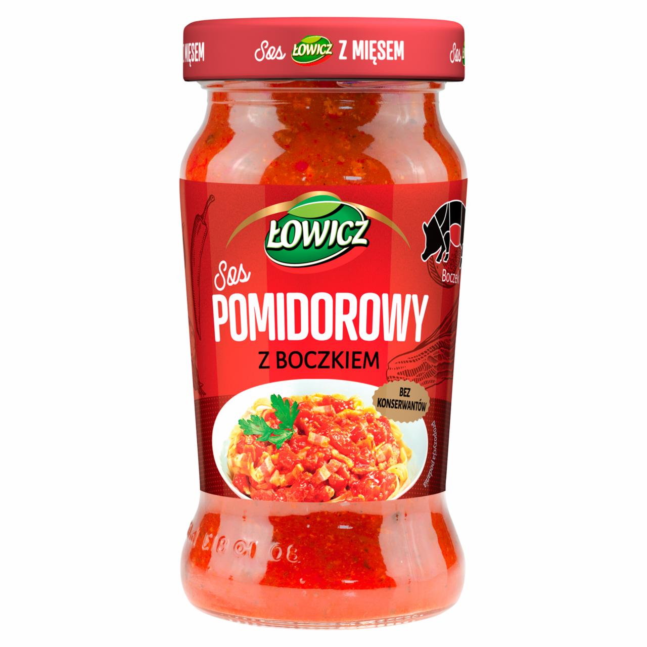 Zdjęcia - Łowicz Sos pomidorowy z boczkiem 350 g